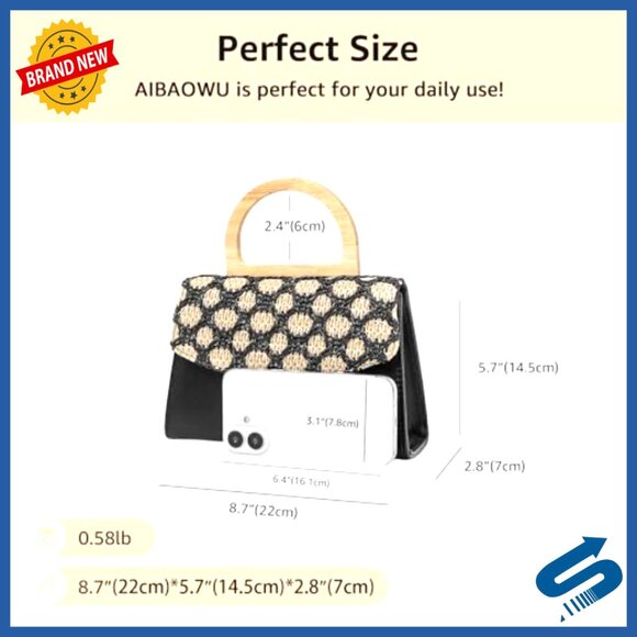 Pleated Evening Handbag and Straw Leather Clutch Set for Formal Events